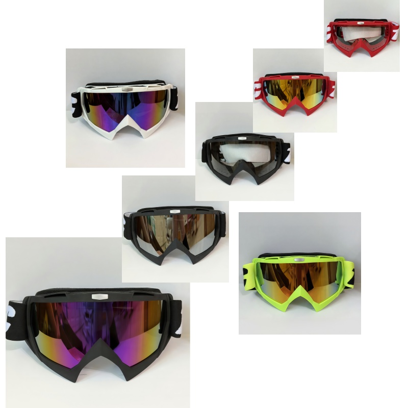 Outdoor Adventure Utv - ATV UTV アウトドアアドベンチャー用ライディンググラス 伸縮性のある滑り止めヘッドバンド 防曇コーティングレンズ アウトドア保護用アイウェア