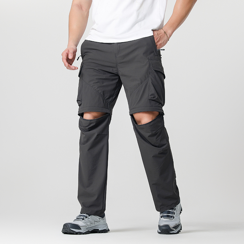 Outdoor Adventure Gear - メンズ カーゴ ハイキング コンバーチブル パンツ、防水、速乾性、軽量、取り外し可能なジッパー、アウトドア アドベンチャー、釣り、キャンプに最適、オールシーズン対応の多用途ハイキング