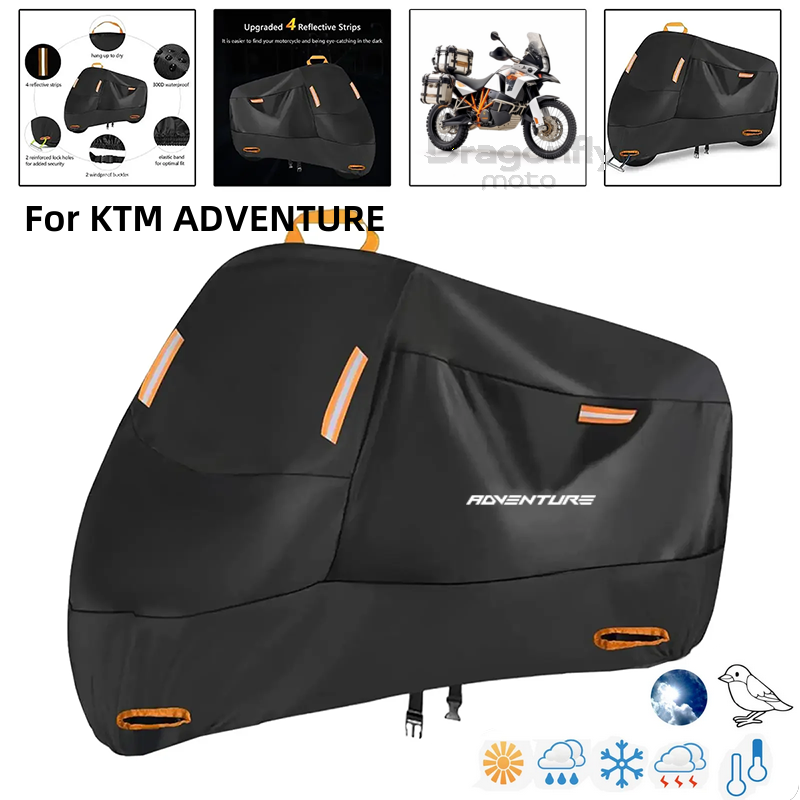 アドベンチャーロゴオートバイカバー防水屋外スクーター UV  - Outdoor Adventure Logo のレビューと価格