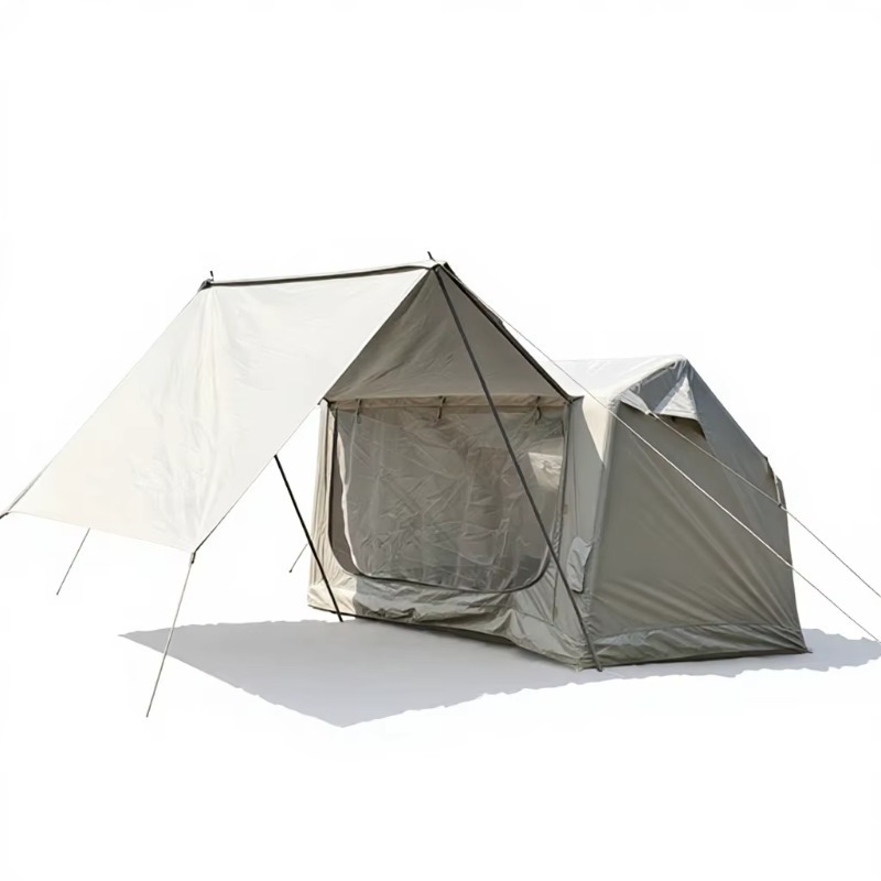 広々とした多部屋カスタムロゴ入りファミリー用インフレータブル - Outdoor Adventure Logo のレビューと価格